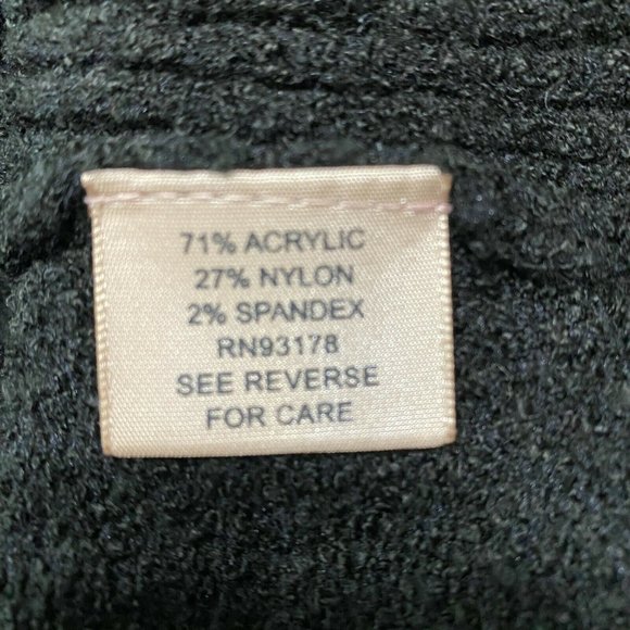 Philosophy Sweater Solid Black Mock Neck Drawstring Cozy Womens‎ Petite S - Picture 7 of 9